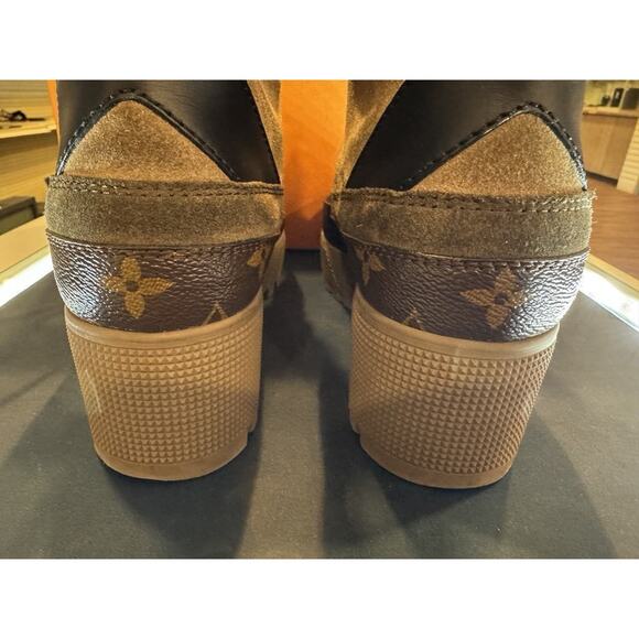 LOUIS VUITTON LAUREATE DESERT PLATFORM BOOT BEIGE/MONOGRAM LS(342248) - Picture 6 of 10